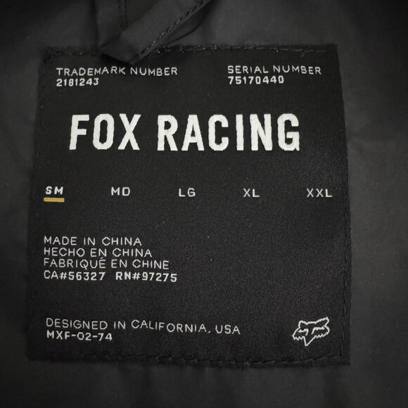 Fox Racing Men's Size Small Moth Camo Windbreaker Jacket Hooded Lightweight - Picture 11 of 14